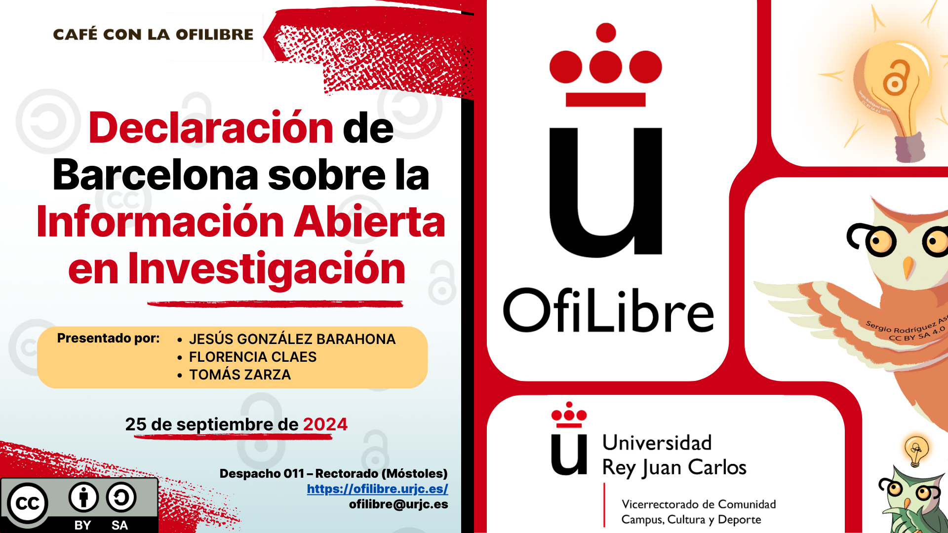 TV URJC - Declaración de Barcelona- Cafés con OfiLibre